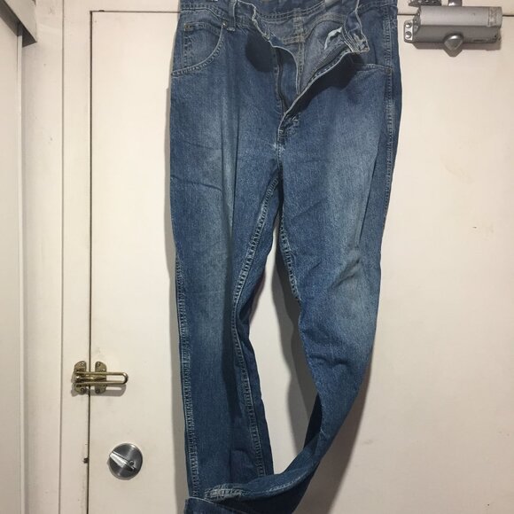 VINTAGE EDDIE BAUER CARPENTER WIDE LEG JEANS SIZE 34 X 32 - Picture 4 of 11